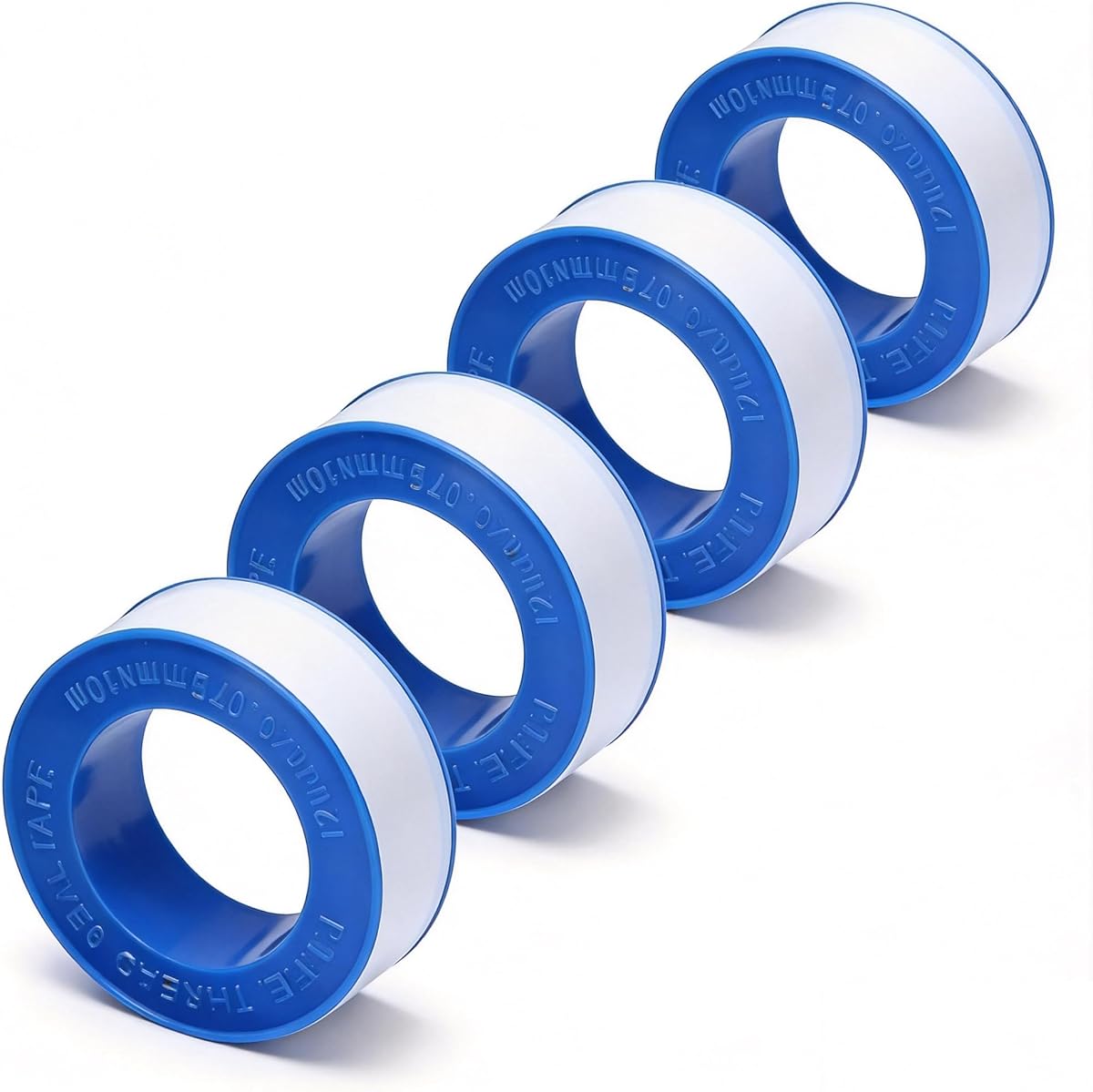 PTFE Plumber Tape 780" per Roll (4 Rolls, 3120" Total) – 50% Longer Than 520" Standard – Teflon Thread Seal Tape for Pipes, Shower Heads, Garden Hoses & Plumbing