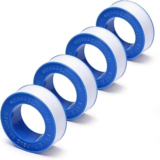 PTFE Plumber Tape 780" per Roll (4 Rolls, 3120" Total) – 50% Longer Than 520" Standard – Teflon Thread Seal Tape for Pipes, Shower Heads, Garden Hoses & Plumbing