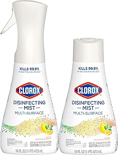 Clorox Disinfecting Mist Sanitizing And Disinfectant Spray, 16 Oz, Lemon And Orange Blossom