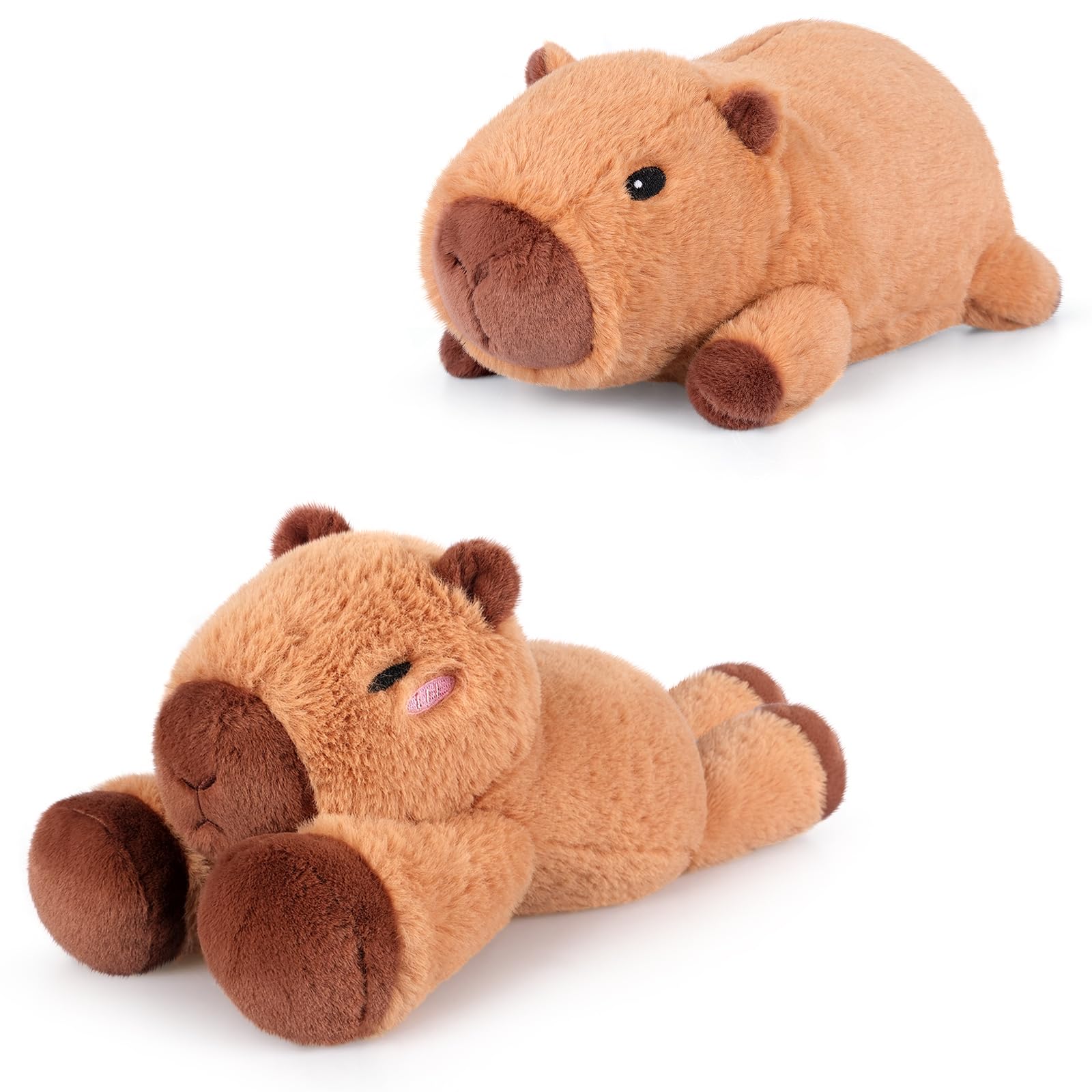Heatable Coolable Capybara Stuffed Animal Microwave Heating Pad Plushies for Soothing Relaxation Stuffed Capibara Plush Toys for Stress