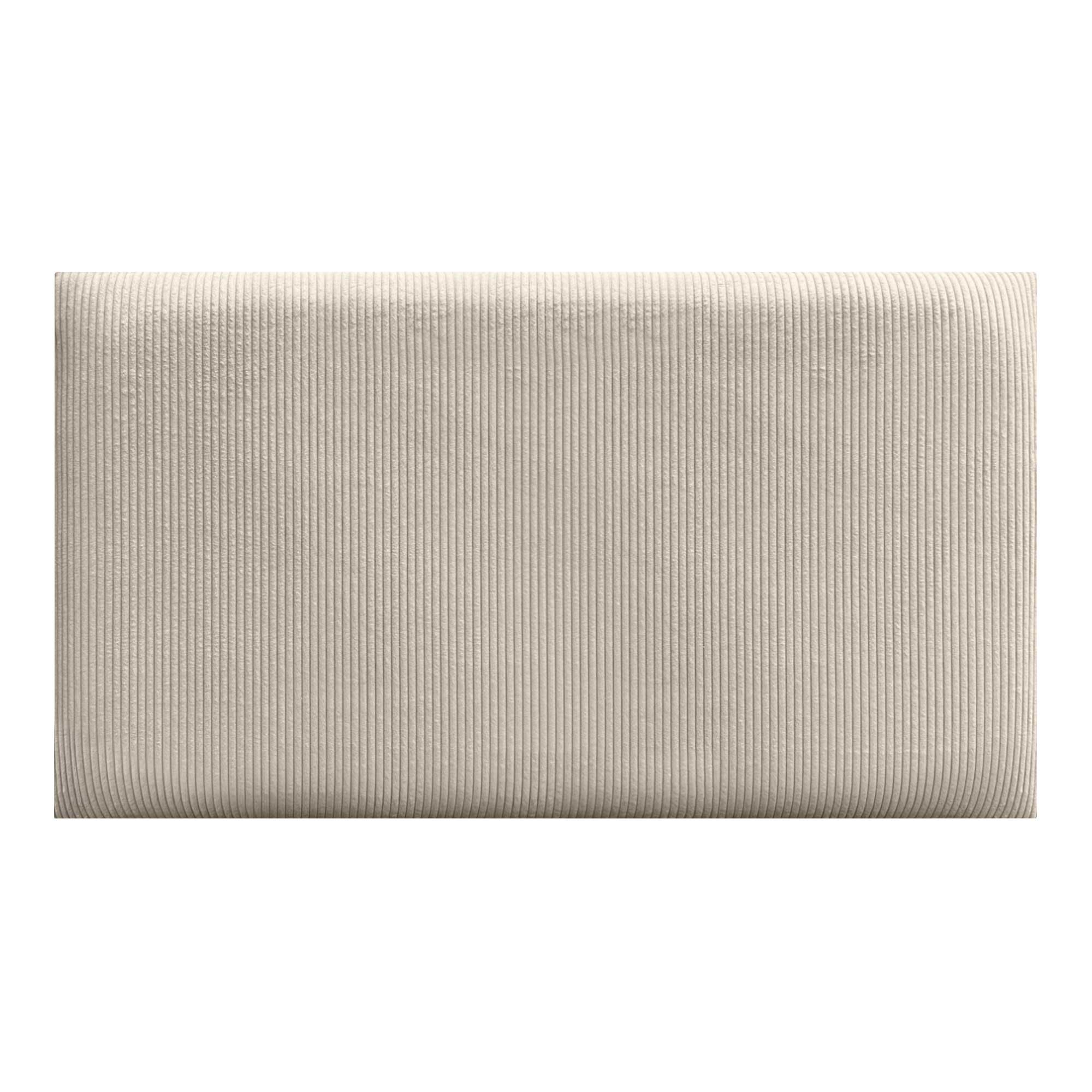 DHOME Gepolsterte Premium Cord Paneele Selbstklebend für Wände Schallabsorbierend Stoßfest Ideal für Kopfteile Dekoration Zuhause und Schlafzimmer (Beige, 60x50cm)
