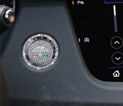 CONGCONG Cubierta del botón del interruptor de arranque del motor con un solo clic compatible con Cadillac CT6 XT5 XTS (2 agujeros)