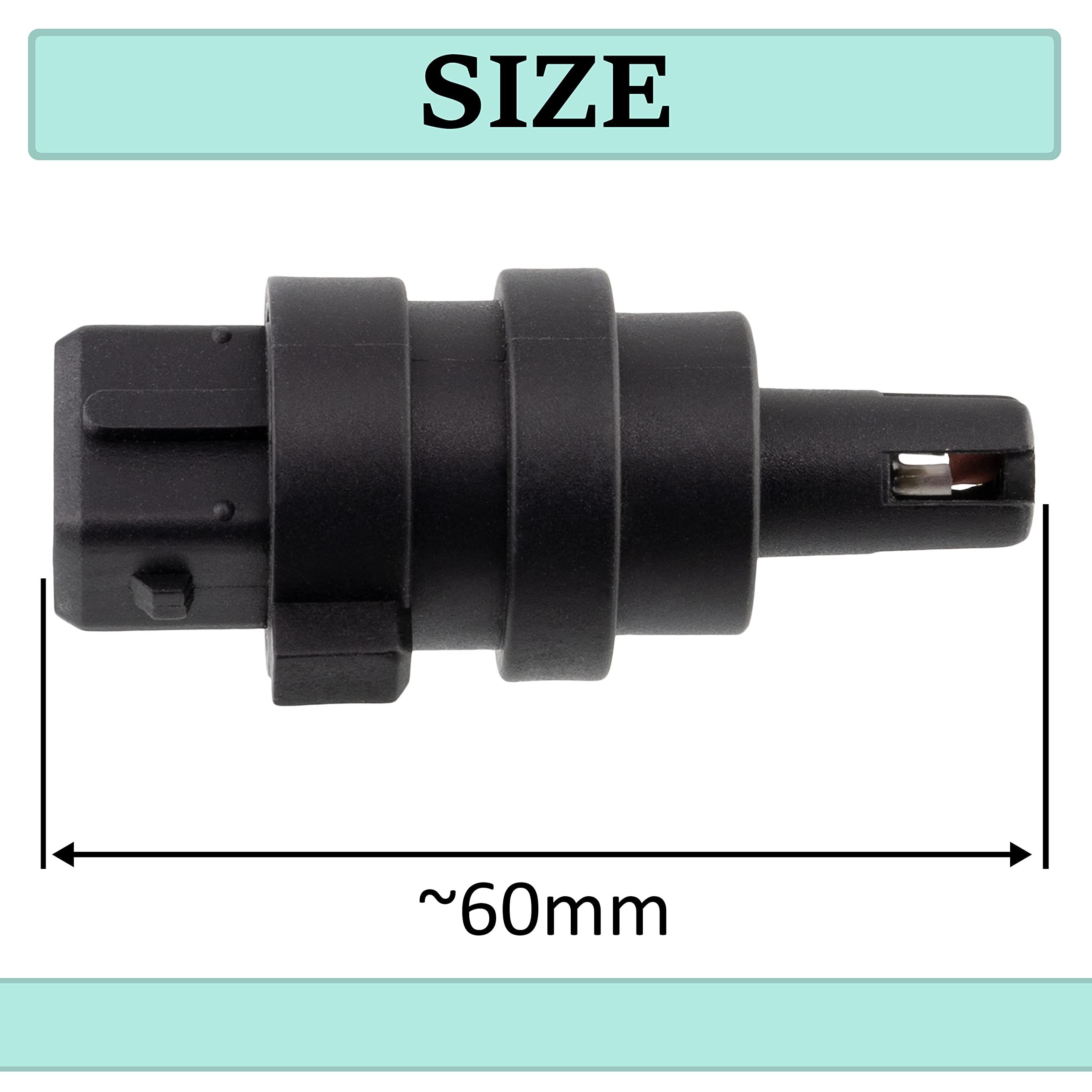 AERZETIX - C40443 - Sensore, temperatura dell'aria aspirata - numeri di poli: 2 pin - compatibile con 028 906 081, Ford 1 003 742