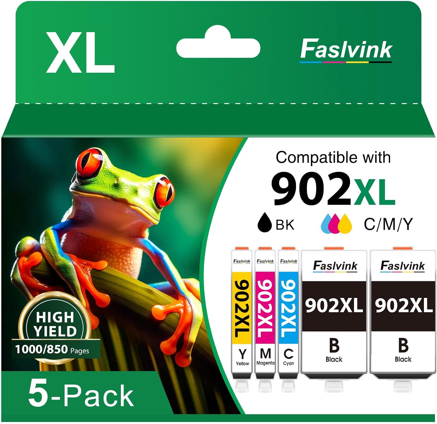 902XL Ink Cartridges Combo Pack Compatible with HP OfficeJet Pro 6978 6968
