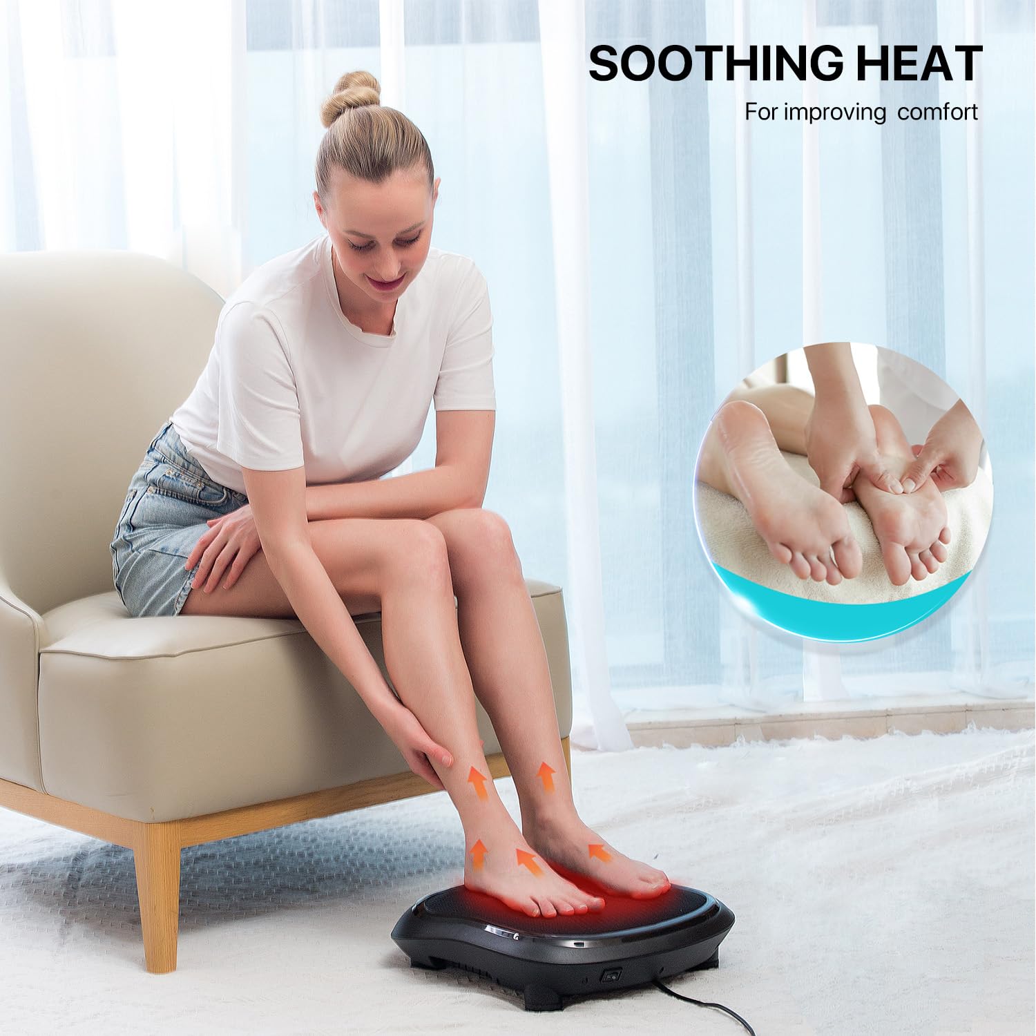 Appareil De Massage Des Pieds électrique Avec Chaleur – Marque RENP, Pour Circulation, Neuf Sous Emballage