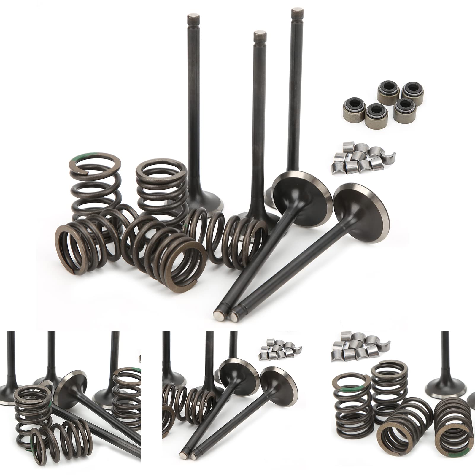 Acouto Kit de Soupape d'admission de Culasse de Remplacement pour Grizzly 660 Yfm660f 4WD 2002-2008 Grizzly 660 Yfm660f Kit de Soupape de Culasse de d'admission de Cylindre de 'admission de