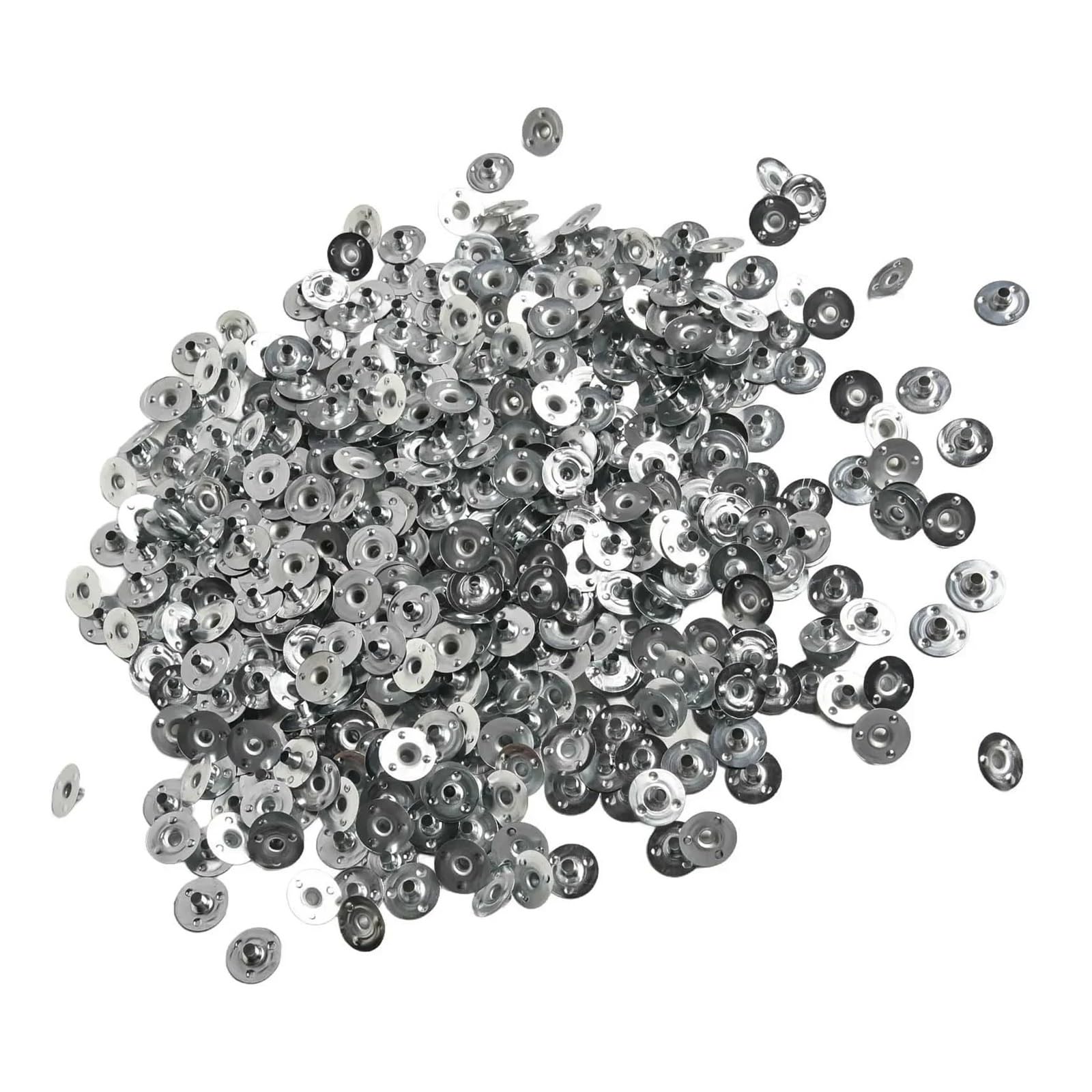 Chandelier Candle Covers 1000-Pack Round Iron Candlewick Base Sheets, Wick Sustainer Tabs for DIY Candles