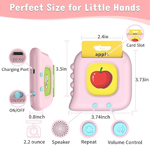 Miniatura 7 de Veunti Materiales de aprendizaje para el autismo, juguetes de actividades para niños de 2 a 6 años, 384 palabras a la vista, tarjetas flash que