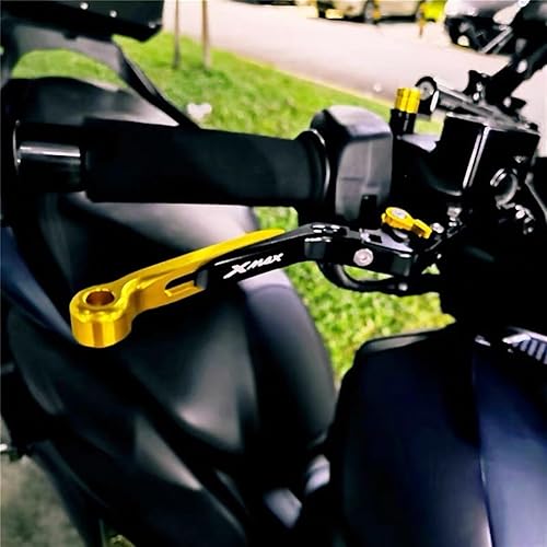 Miniatura 4 de Para Yamaha Xmax X-MAX 125 250 300 400 motocicleta ajustable plegable extensible scooter freno embrague palancas de freno (color 1)