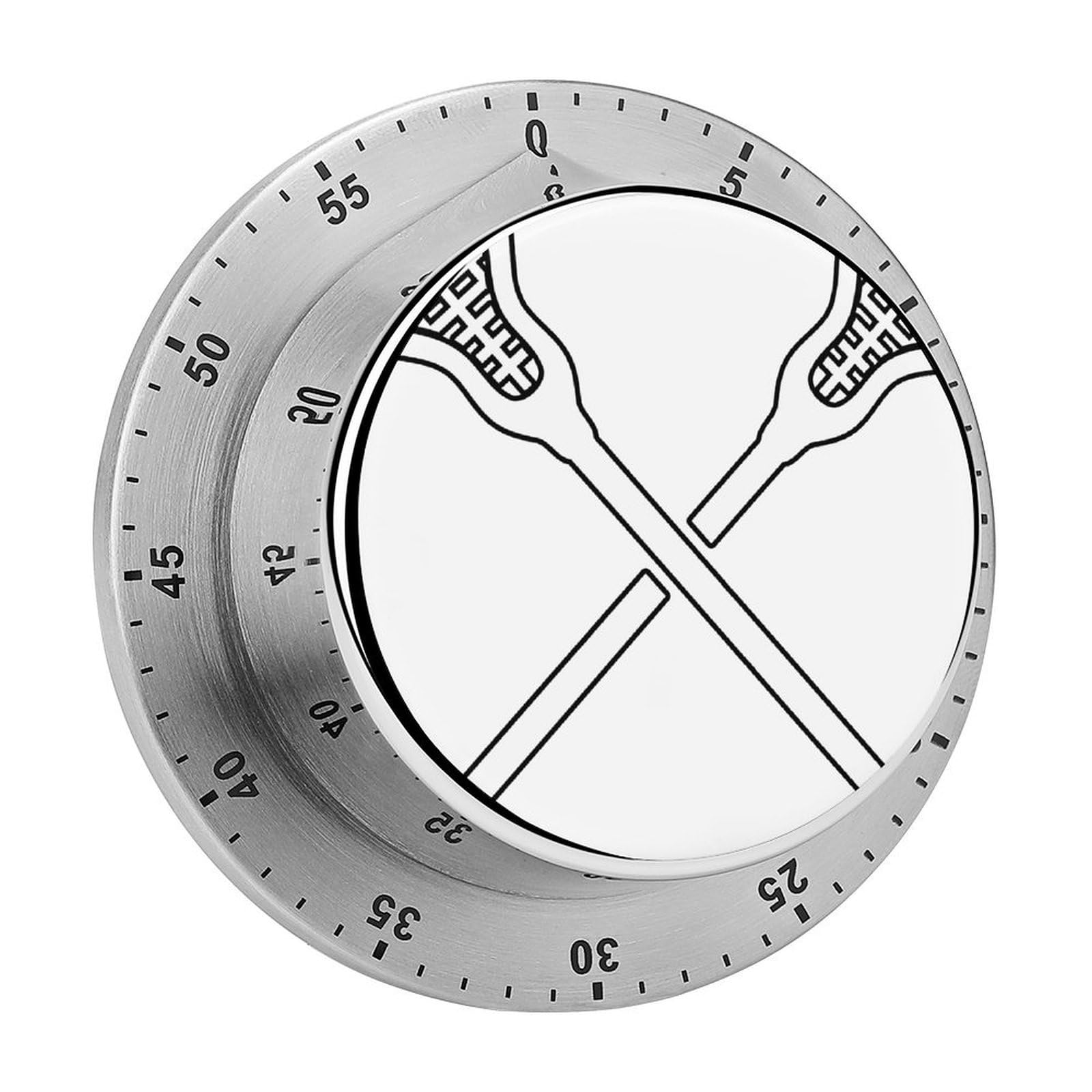 Lacrosse Sticks Crossed Mechanical Rotary Timer, Used for Daily Timing