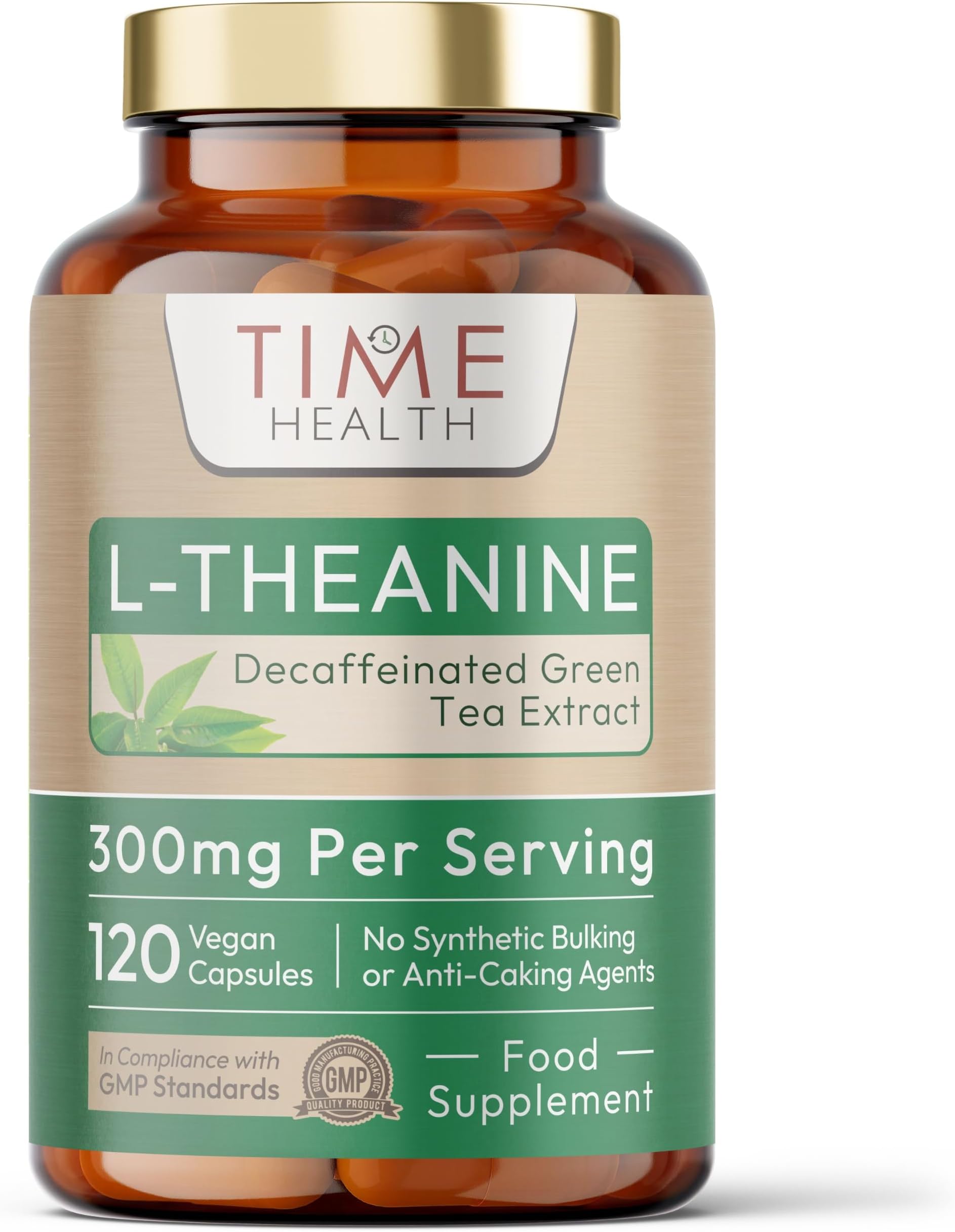 New: L-Theanine - Natural Green Tea Extract (Decaf) - 120 Capsules - 300mg L-Theanine per Serving - Sleep & Relaxation Support - Mental Clarity - Non-Synthetic Theanine - UK Made - Zero Additives