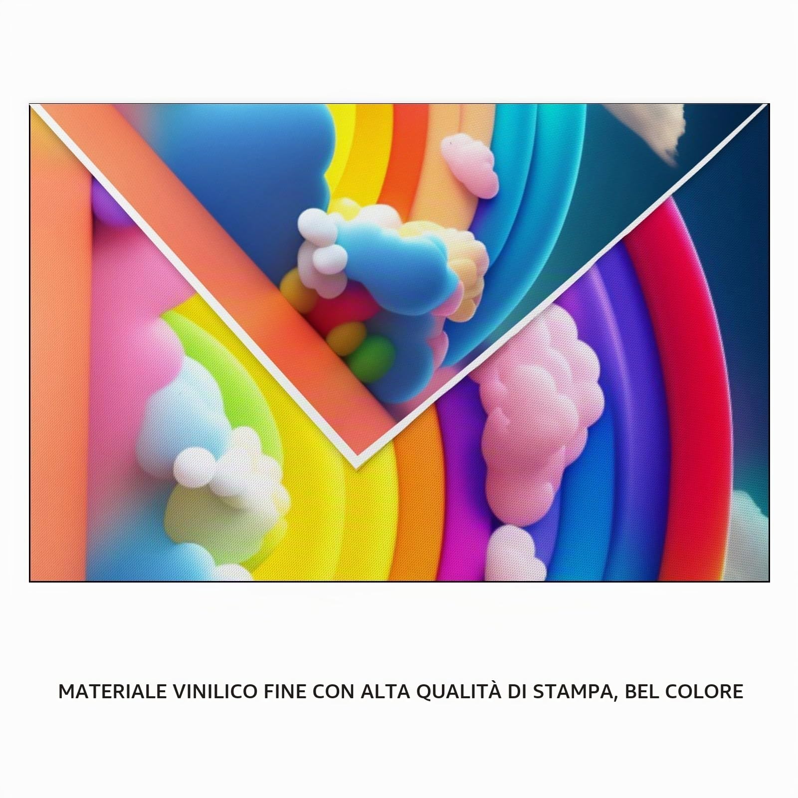 YongFoto 3x2m Bambini Sfondo Arcobaleno colorato Nuvole Cielo Blu Sfondo di fotografia per bambini Festa di compleanno New Born Cake Table Baby Shower Photo Booth Studio oggetti di scena