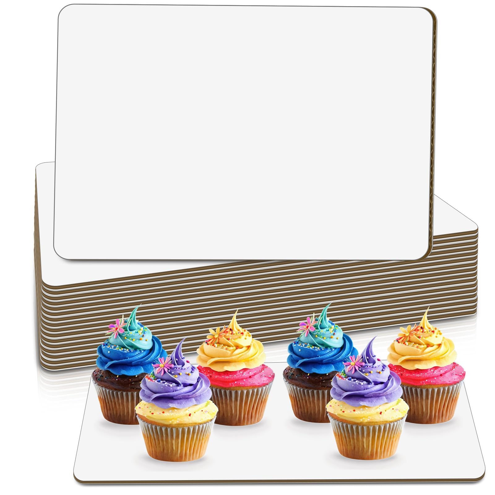 Cake Making Board Snapklik.com : CZWESTC Rectangle Cake Boards, 13.75x9.75 Inches White ...