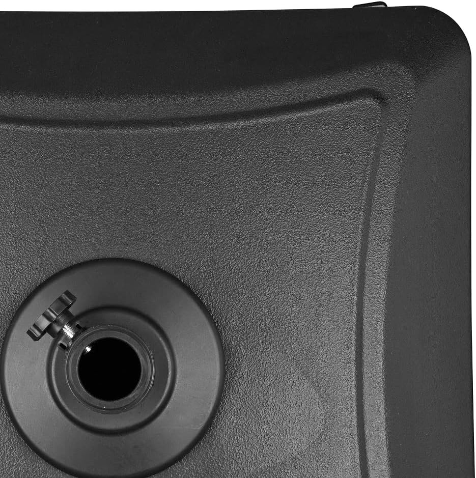 ZeHuoGe Patio Umbrella Stand for 6 to 15 ft Center-Pole Umbrellas with 1 1/4" to 1 7/8" Pole Diameter Market Umbrella Base (with Wheels)