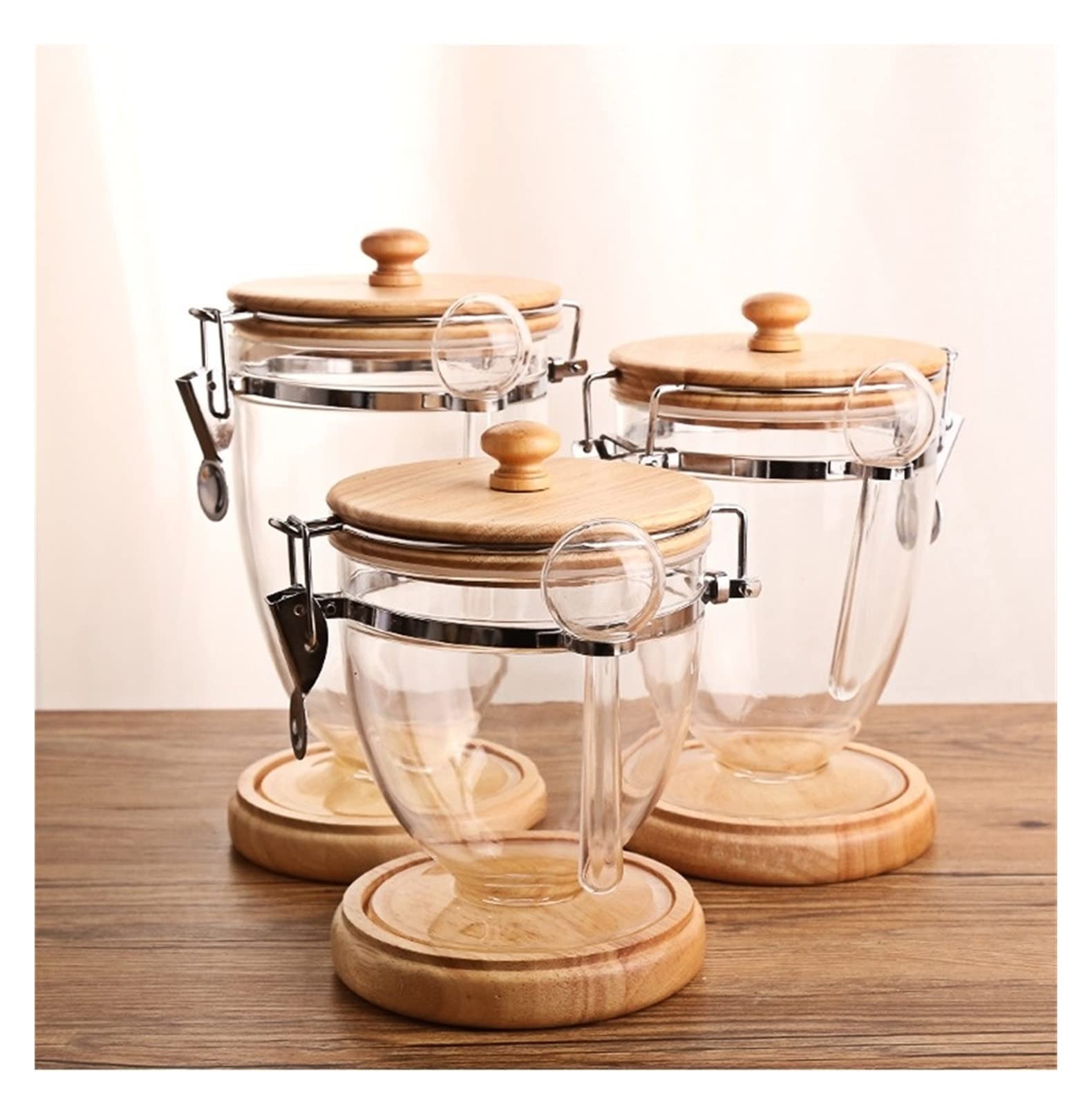 QINGGANGLING999 Kaffeedosen Kaffee versiegelte Glas Kaffeedosen Home Aufbewahrung Organizer Container Candy Panzer Lebensmittel Jar Lagerung Caddies Tee Can Kaffeedose Luftdicht (Size : 1150ML)