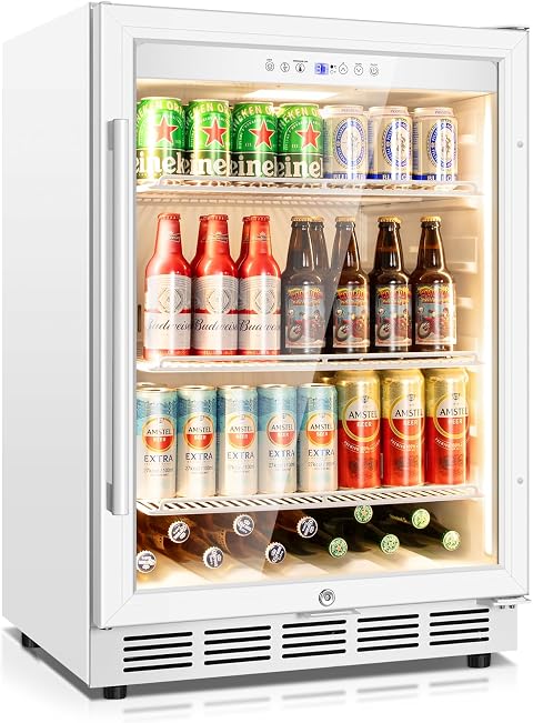 Tylza TY24S White Beverage Cooler White