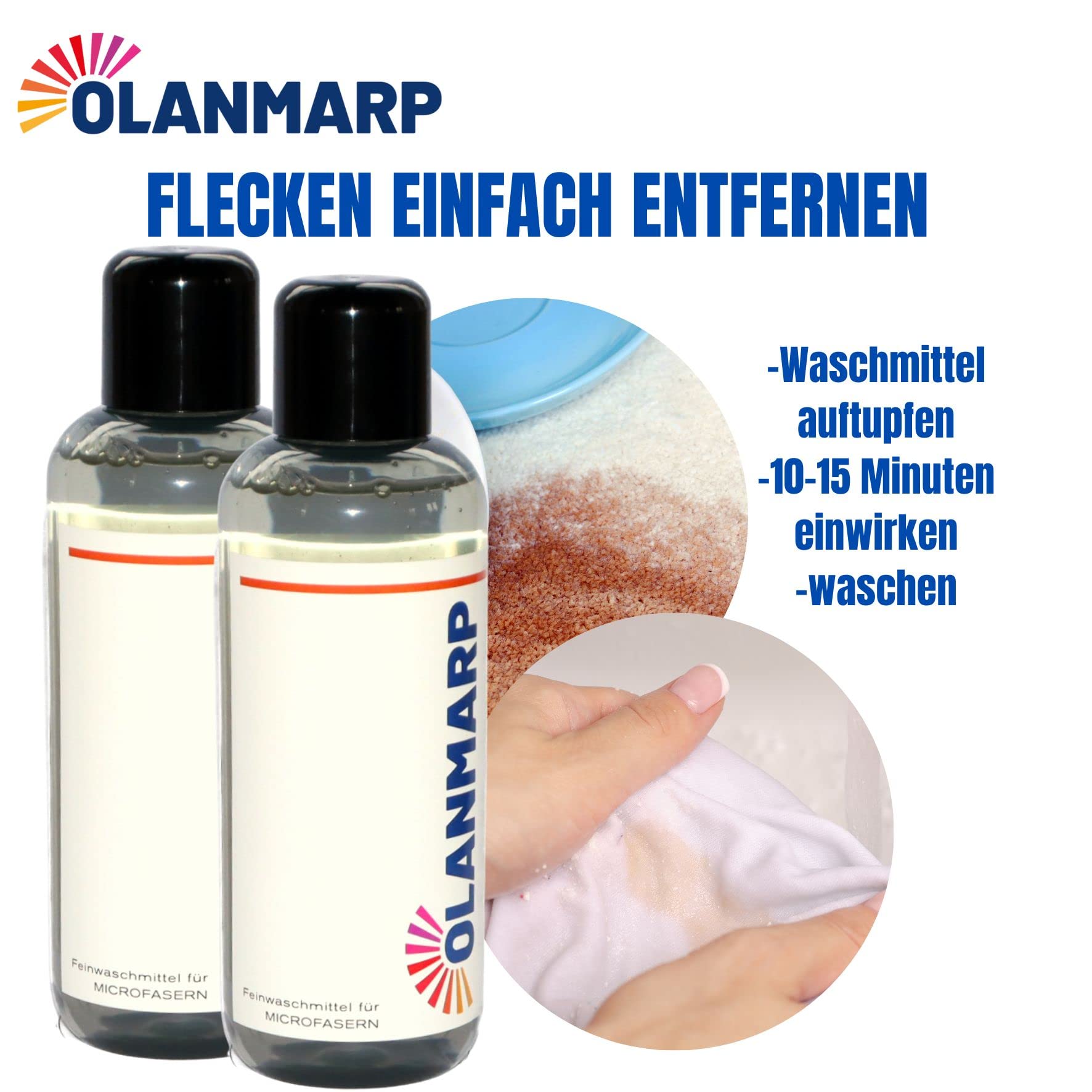Feinwaschmittel Konzentrat Mikrofaser (480 ml) | Flüssigwaschmittel für Handwäsche & Maschinenwäsche – Sportbekleidung, Dessous, Mikrofaser