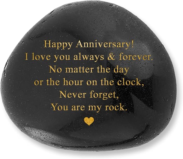 Happy Anniversary Rock - Heartwarming You are My Rock for Him, for Her, Wedding for Couple, for Husband