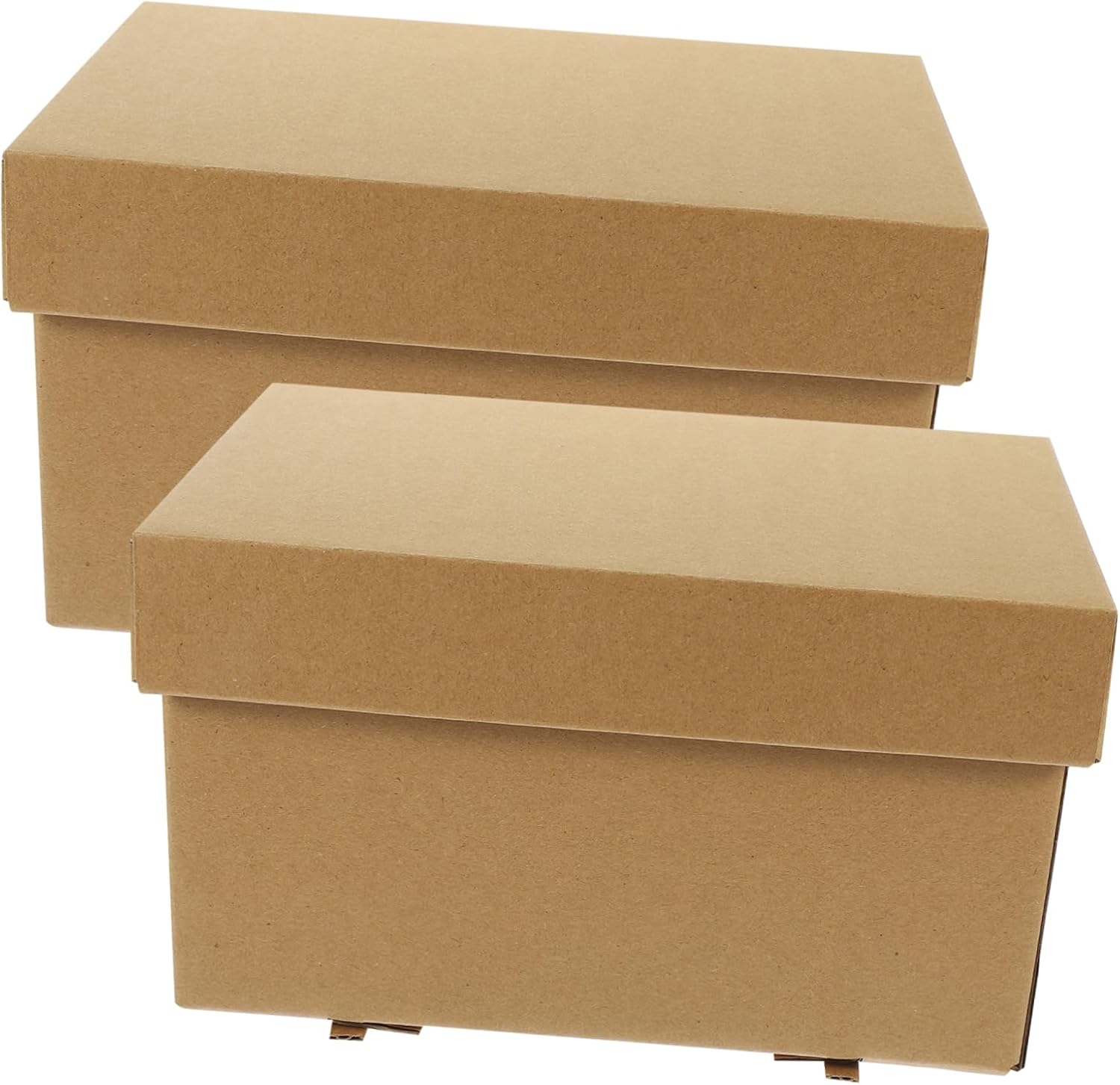 Zerodeko 2pcs Paper Storage Box for Sundries & Organizers Storage Box Cardboard File Box for Books DVDs and Miscellaneous Items Stylish Storage Zerodeko 2pcs Paper Storage Box for Sundries & Organizers Storage Box Cardboard File Box for Books DVDs and Miscellaneous Items Stylish Storage