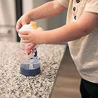 Vista 4 de The First Years Bluey Sip & See Toddler Water Bottle - Includes Floating Charm - Toddler Cups with Straw - 12 Oz - Ages 24 Months and Up