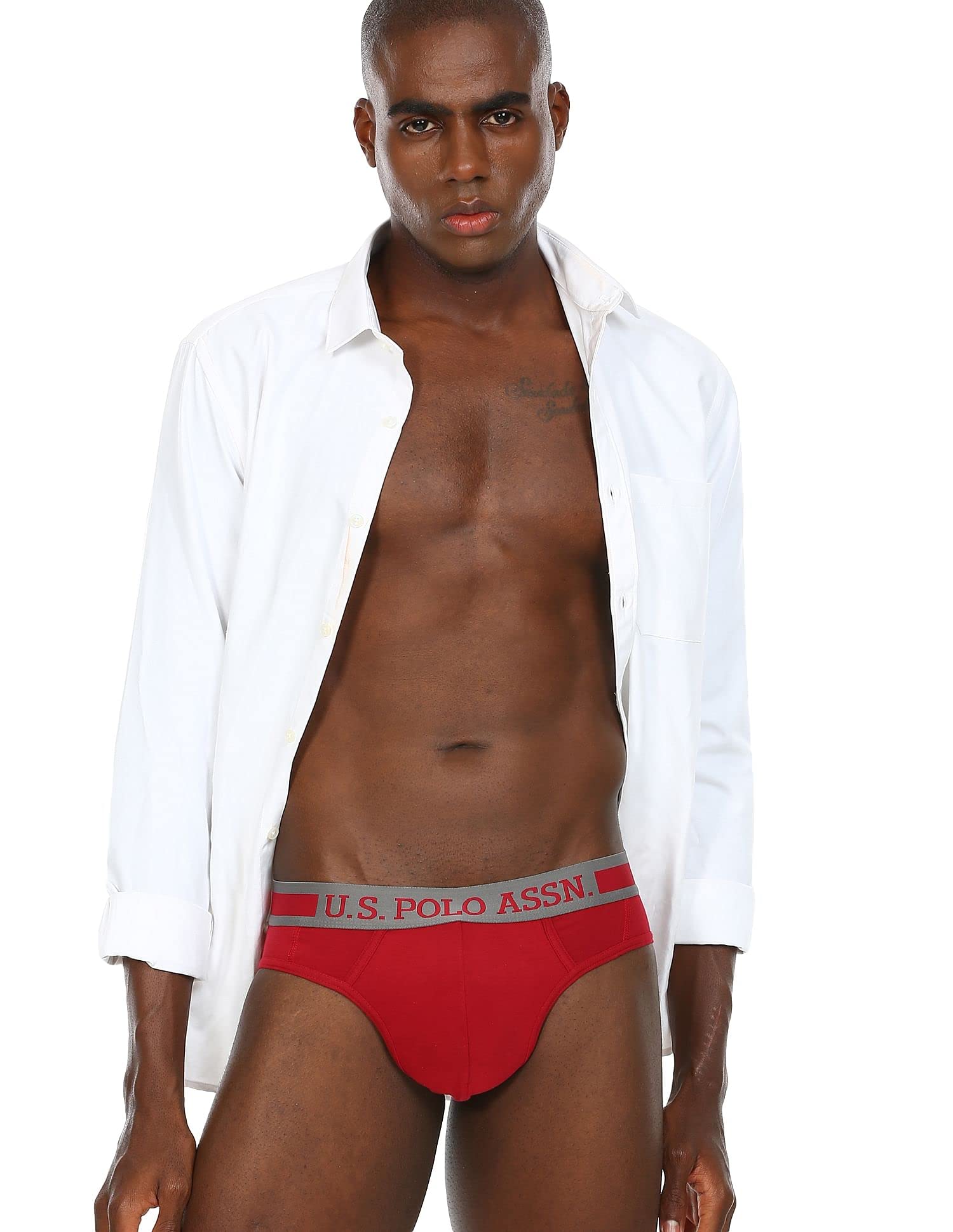 U.S. POLO ASSN. Men's I100 Ultra Soft Supima Cotton Premium Briefs - Pack of 1