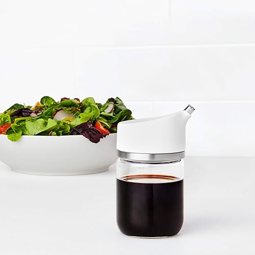 Miniatura 10 de OXO Good Grips - Dispensador de salsa de soja de vidrio de precisión de 5 onzas, transparente