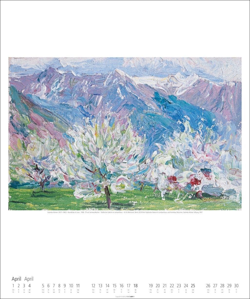 Gabriele Münter Kalender 2027: Kunstvoller Wandkalender mit expressiven Werken der bekannten deutschen Malerin des "Blauen Reiters". Großer Kunst-Kalender 2027. 46 x 55 cm