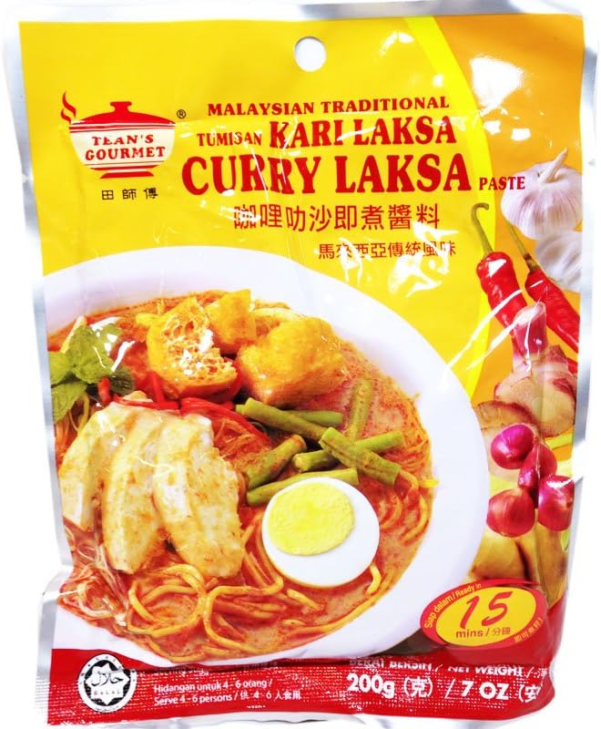Tumisan Kari Laksa (Curry Laksa Paste) - 7oz (Pack of 3)