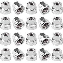 20Pcs Steel Wheel Nuts Set M14x2, 21mm Hex Locking Wheel Lug Nuts for Ford Transit MK6 MK7 2000-2014 Sturdy One-piece Design Wheel Nuts