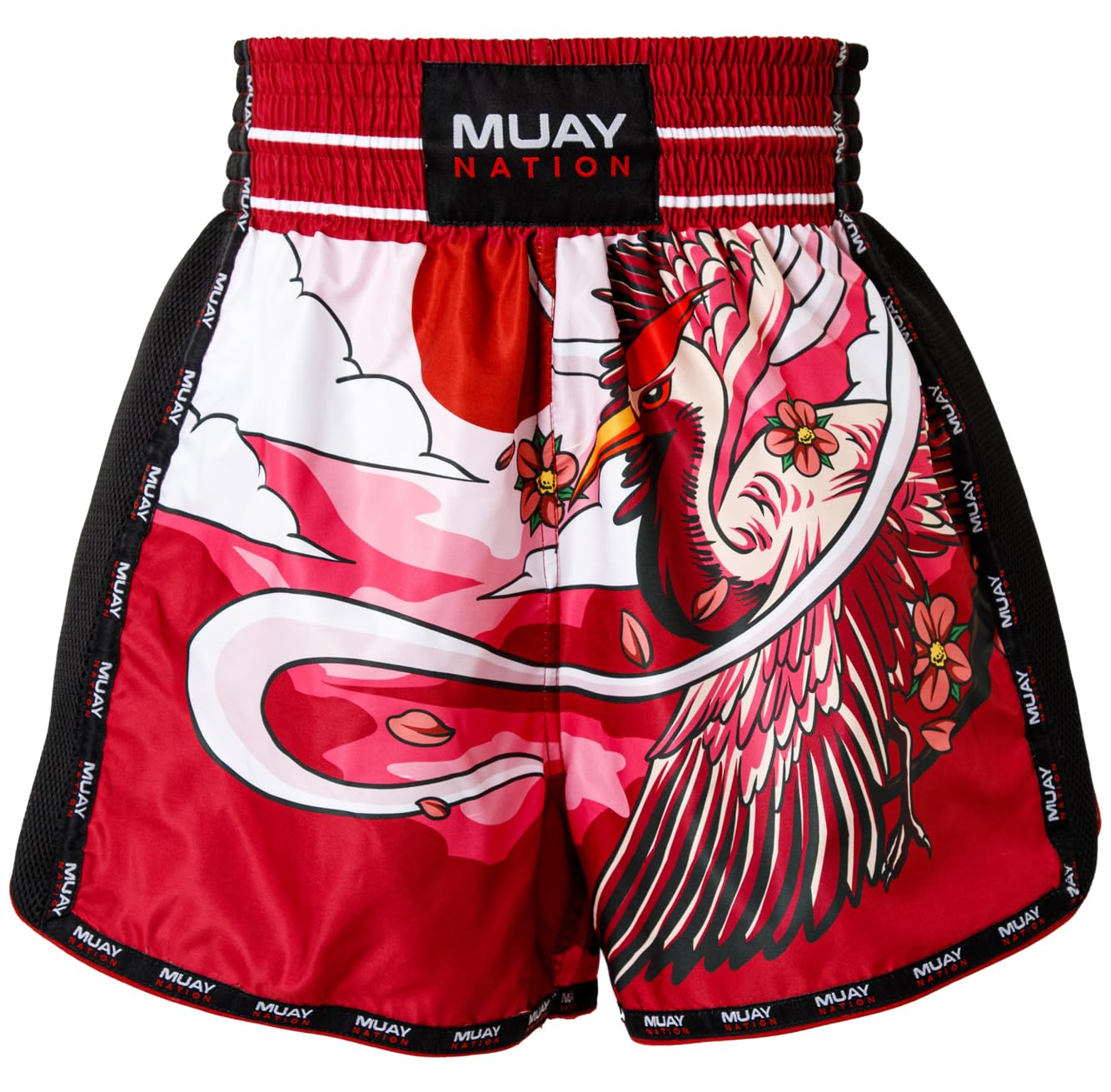 Pantaloncini da Muay Thai per uomo e donna, taglio aderente, per MMA, boxe, kickboxing, abbigliamento per arti marziali