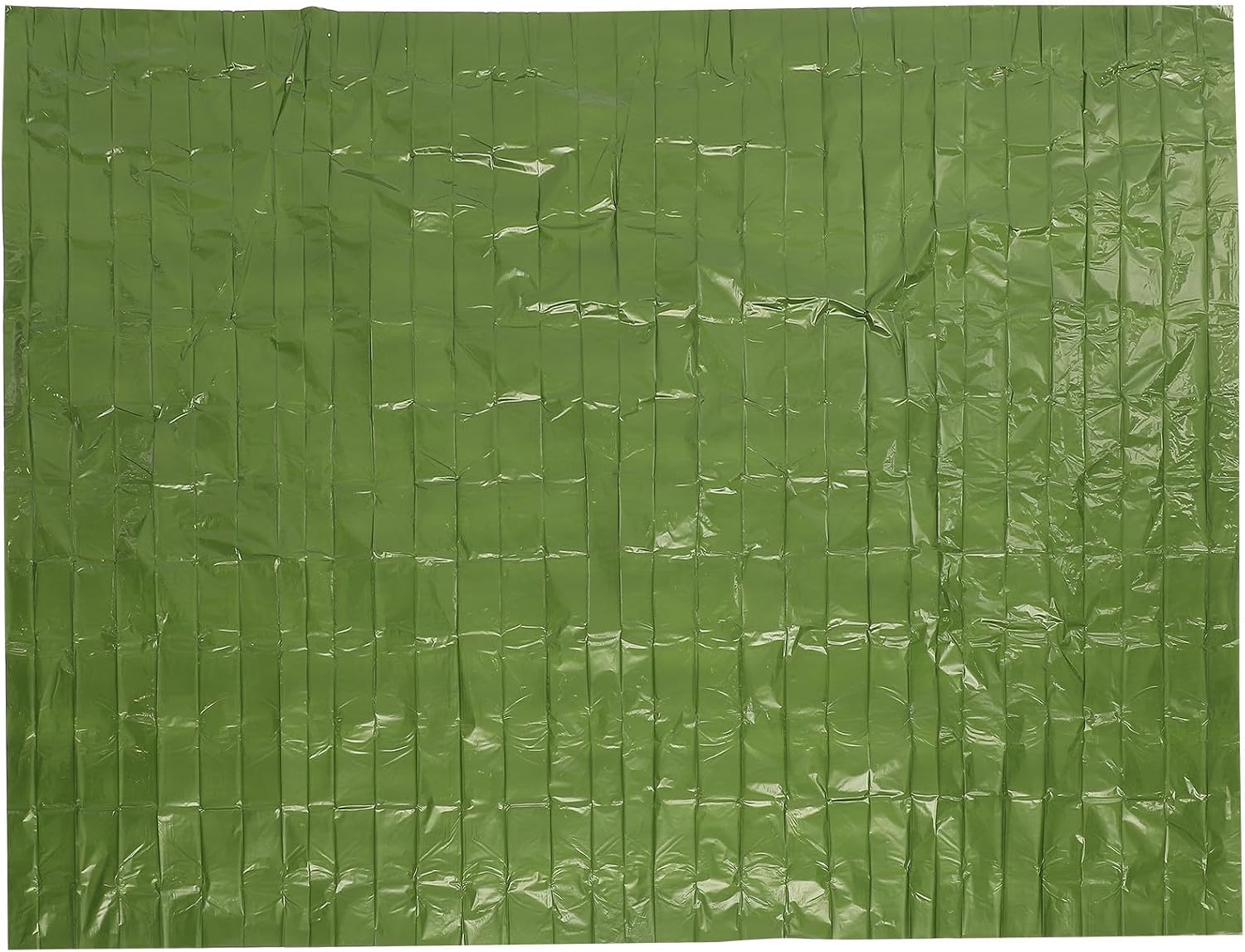 SUPVOX Outdoor Emergency Survival Blanket Olive Green and Silver Aluminum Foil, Waterproof First Aid Insulation Blanket for Camping Hiking Outdoor Rescue