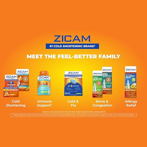 Miniatura 8 de Zicam Pastillas de zinc de remedio para el frío, sabor a cereza silvestre, homeopático, alivia el dolor de garganta y la tos, medicamento para