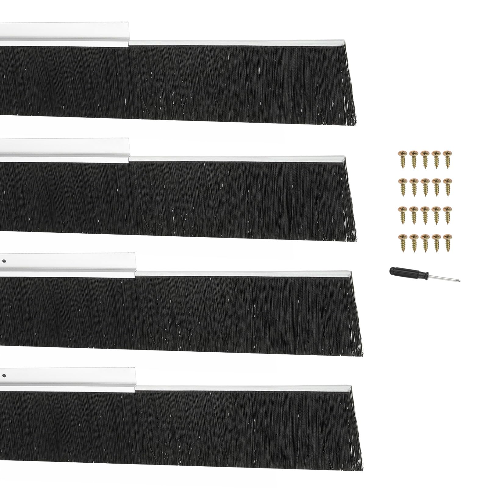 PATIKIL Door Brush Sweeps 1.97" Bristles x 39.37" Long