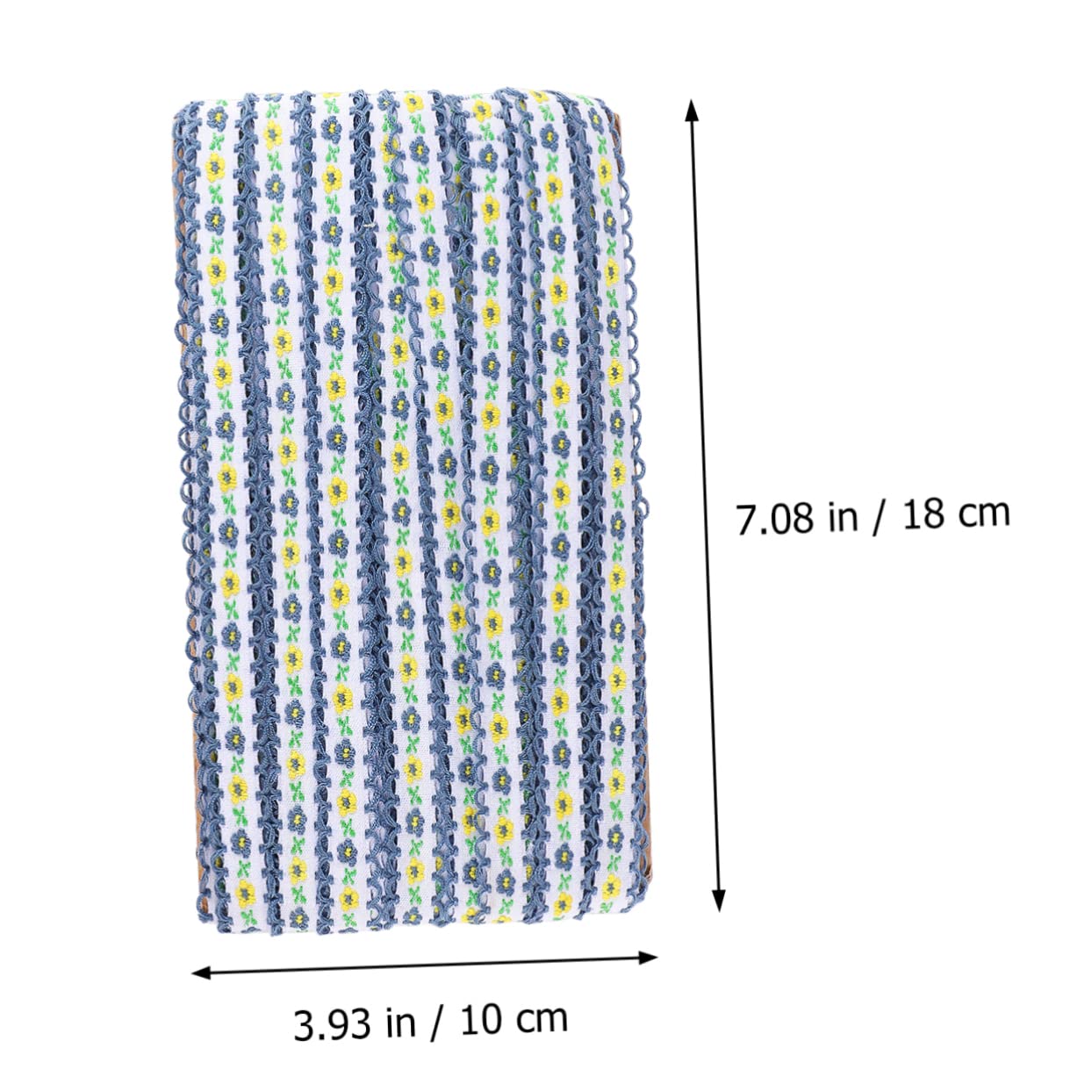 SHINEOFI 2piezas Accesorios De Ropa Estilo Bordado De Encaje Floral Cinta De Encaje Bordada Para Trajes Antiguos Yards