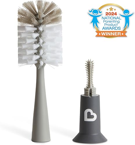 Miniatura 2 de Munchkin Bristle - Cepillo para botellas, diseño moderno, color gris