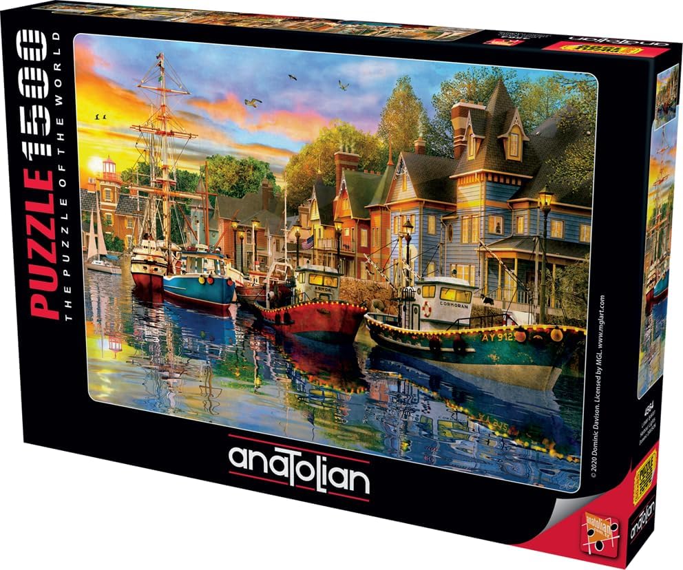 Miniatura 2 de Anatolian Puzzle - Luces del puerto - Rompecabezas de 1500 piezas #4564 (ANA4564)