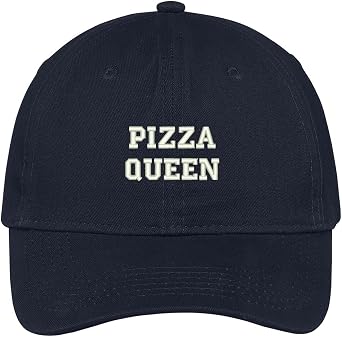 Trendy Apparel Shop Pizza Queen Embroidered Low Profile Adjustable Cap Dad Hat