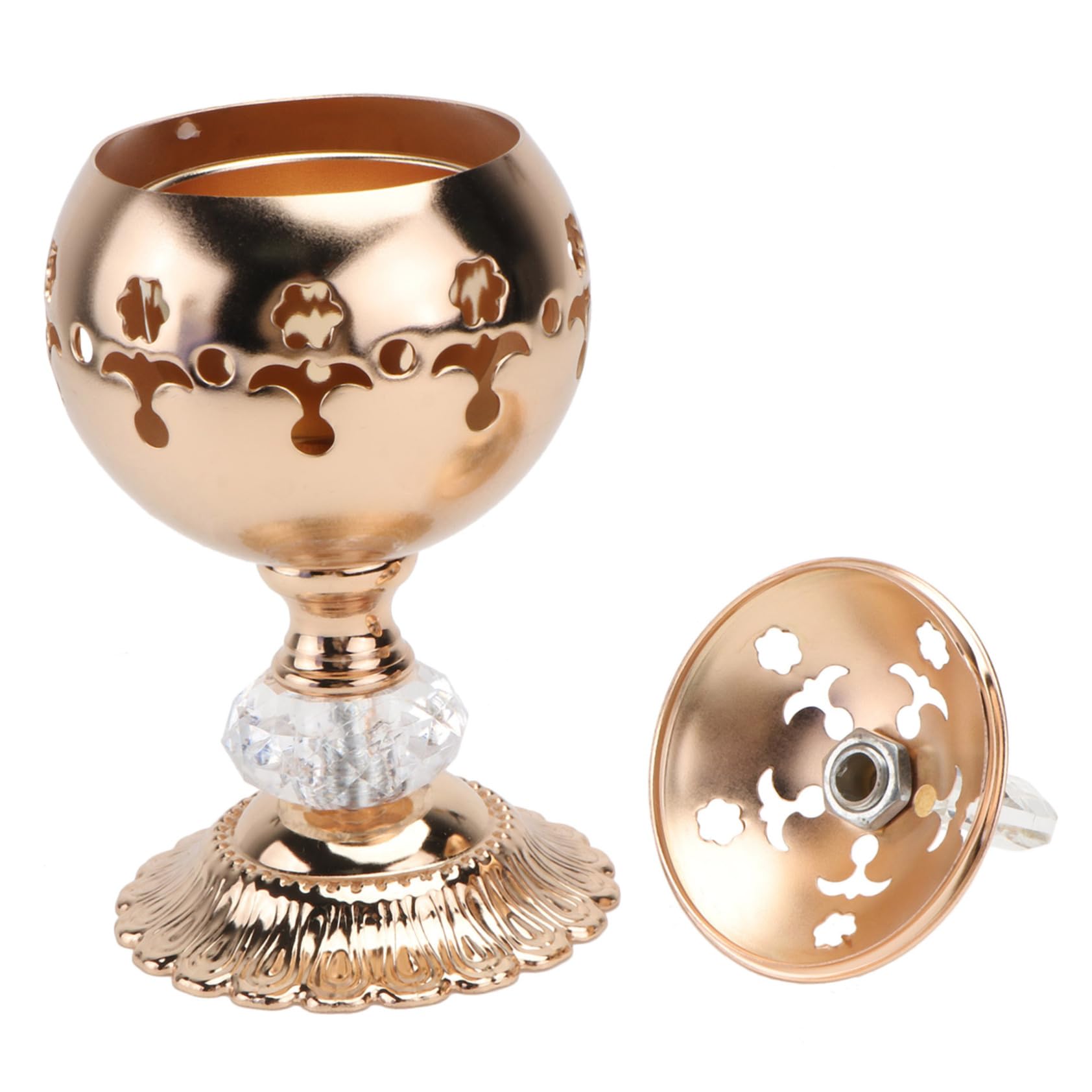 TOPBATHY2 Pcs Candlestick Tapered Candles Cones Coils Incense Coil Hplder Tablescape Decor Table Top Decor Crystal Decor Cone Holder Stand Country Stuff Metal Sesame Oil European Style