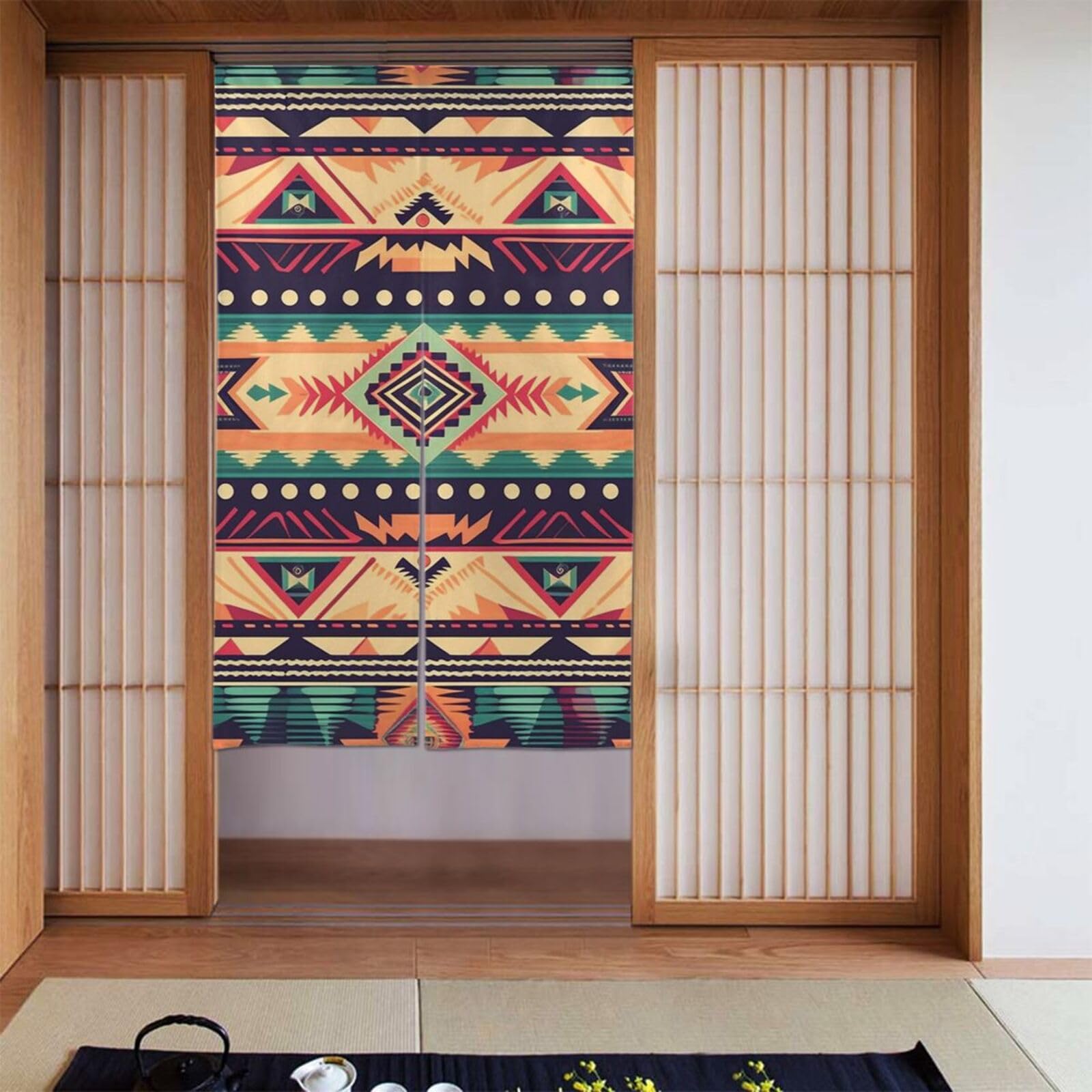 Rideaux occultants de porte sud-ouest 86x142 cm amovibles pour chambre et cuisine