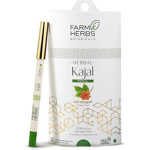 Farmherbs Herbal Kajal Pencil Deep Black Pack Of 1