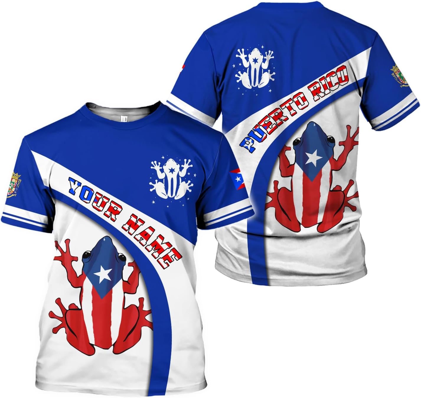 Personalized Puerto Rico Flag 3D Shirt for Men Women, Custom Puerto Rico Shirt, Puerto Rico Proud Shirt All Over Print S-5XL