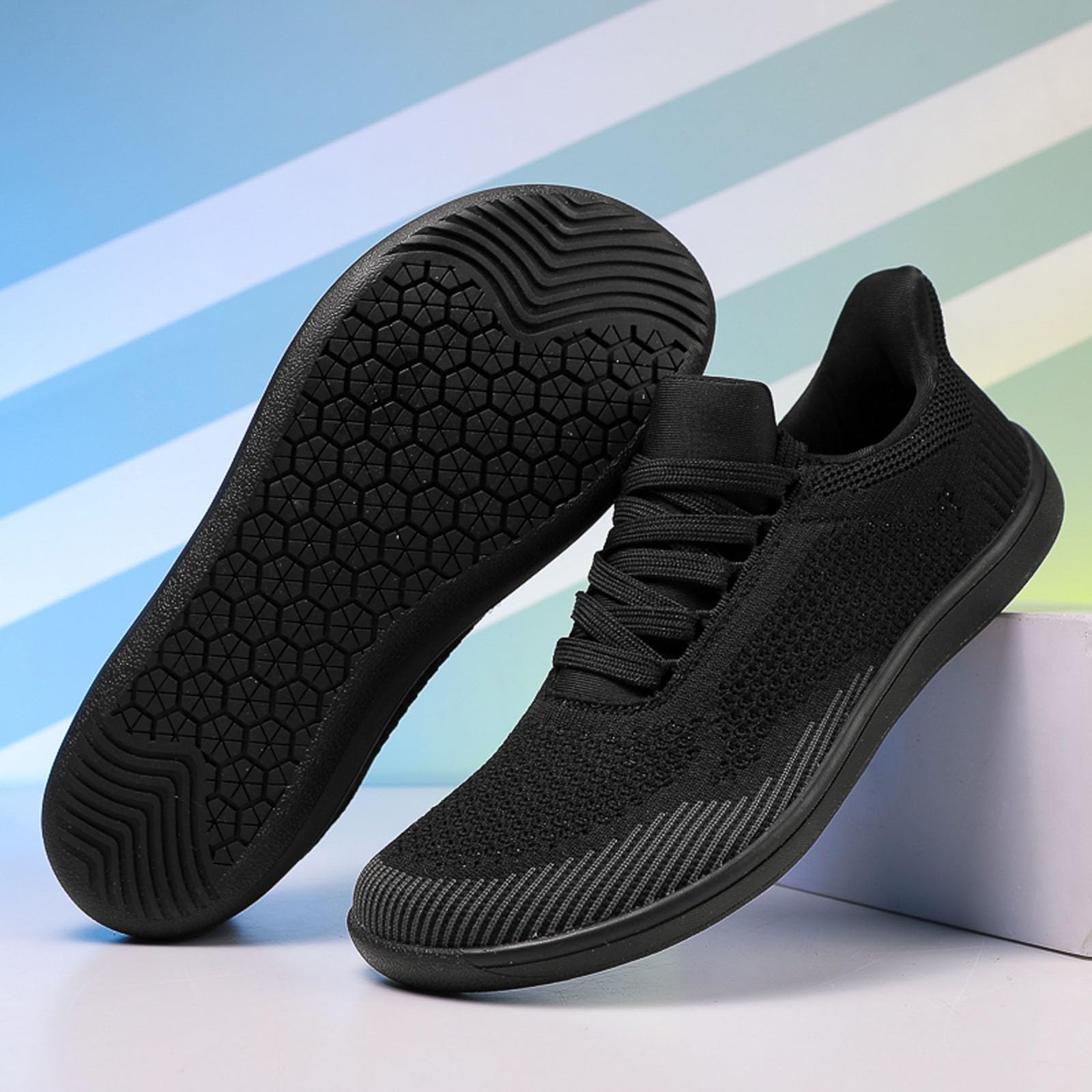 Zapatillas Verano Hombre - Zapatos Descalzos Casuales para Exteriores con Puntera Ancha Calzado Deportivo Transpirable Ideal para Parejas