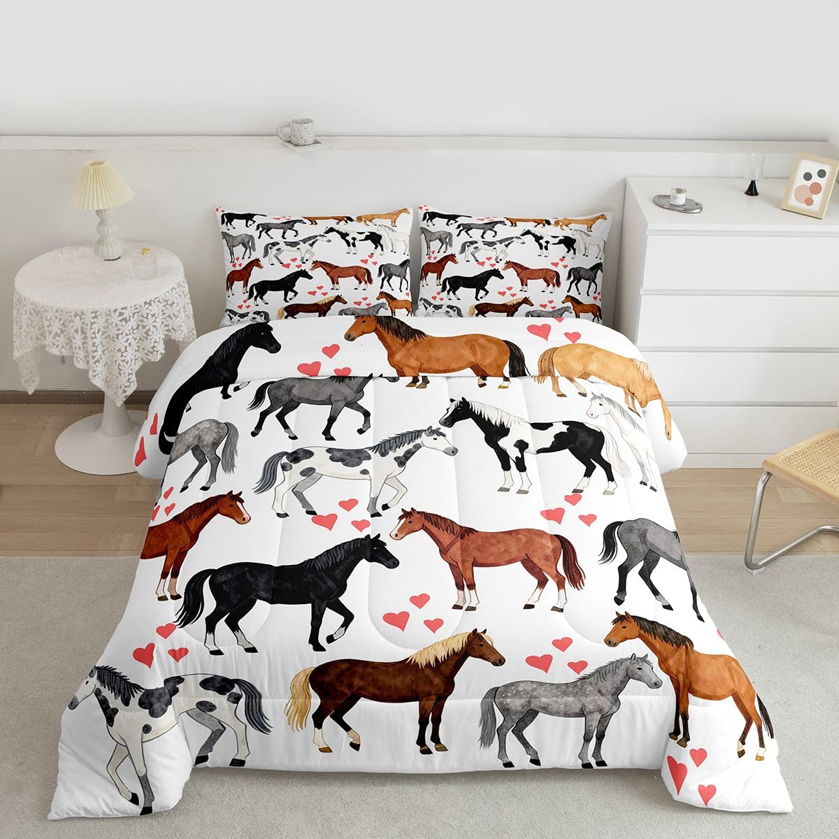 Erosebridal Samurai Comforter - Sunset Print Full -11