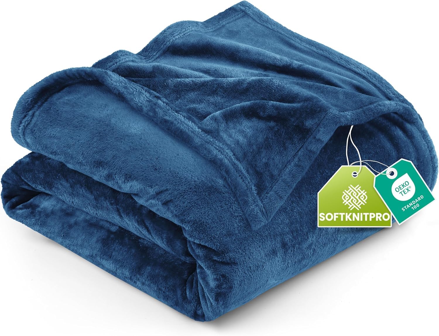 Utopia Bedding King Fleece Blanket 259x228cm 300GSM – Extra Large Soft Fluffy Versatile Luxury Decorative Throws For Sofa, Bed & Settees – Warm Breathable Cosy Gift For Men & Women, Royal Blue