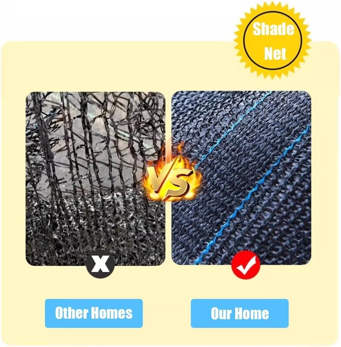 90% Shade Cloth Black 6 Pin Mesh Tarp Shade Sail with Reinforced Grommets for Pergola, Greenhouse, Plants Growing, Chicken Coop 5x5FT 5x20FT 10x10FT 10x20FT 10x50FT 15x20FT 20x20FT(40x40ft)