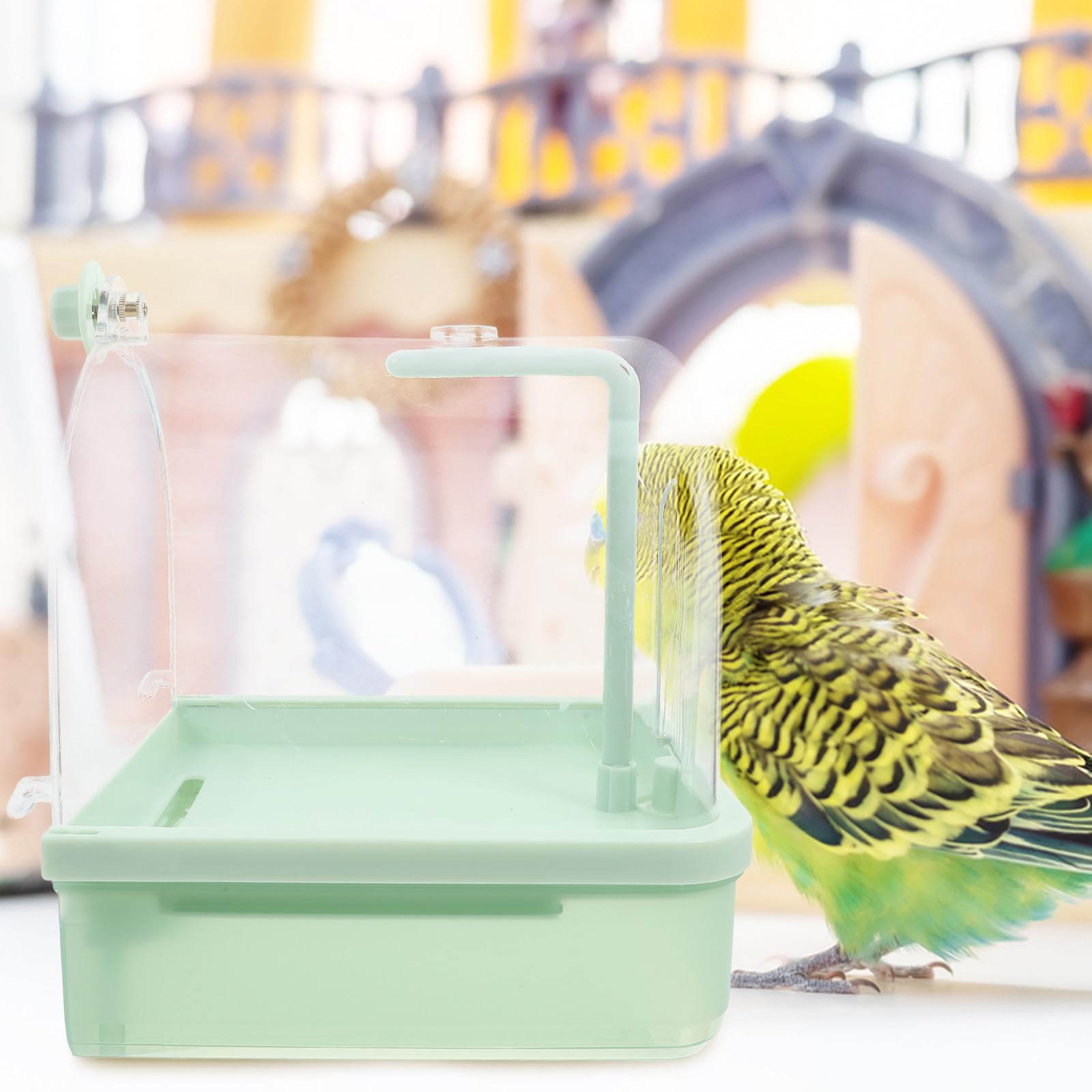 Bain pour Oiseaux avec Robinet Rotatif 180° Automatique Abs
