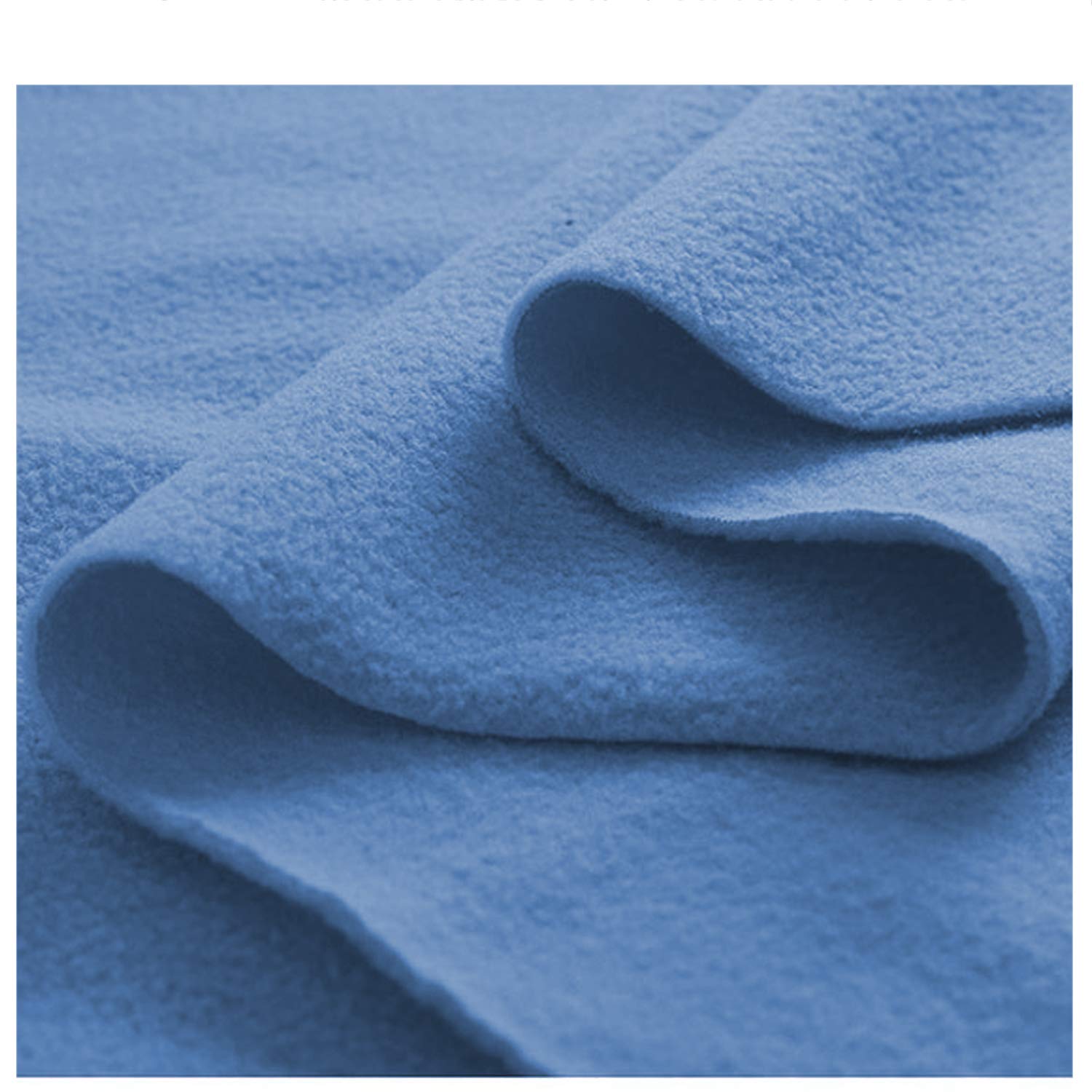 FABRICS KING ONLINE Antipil Polar Fleece Fabric, 58" (147cms) Wide Quality Warm Soft Pile Material, Patchwork Polyester Plush Fleece Cloth for DIY Sewing Sold by The Metre (Uniform Blue, 1 Metre)