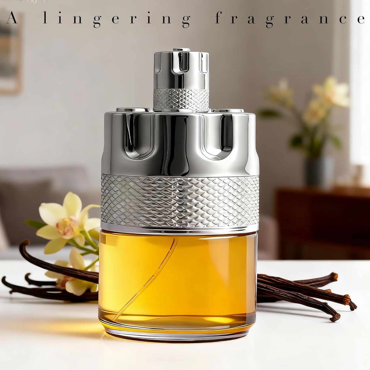 Azura Noir Men's Cologne, Woody Spicy Eau de Parfum, 100ml, Long Lasting Fragrance with Fresh Citrus & Vetiver, Day to Night Wear - Image 5