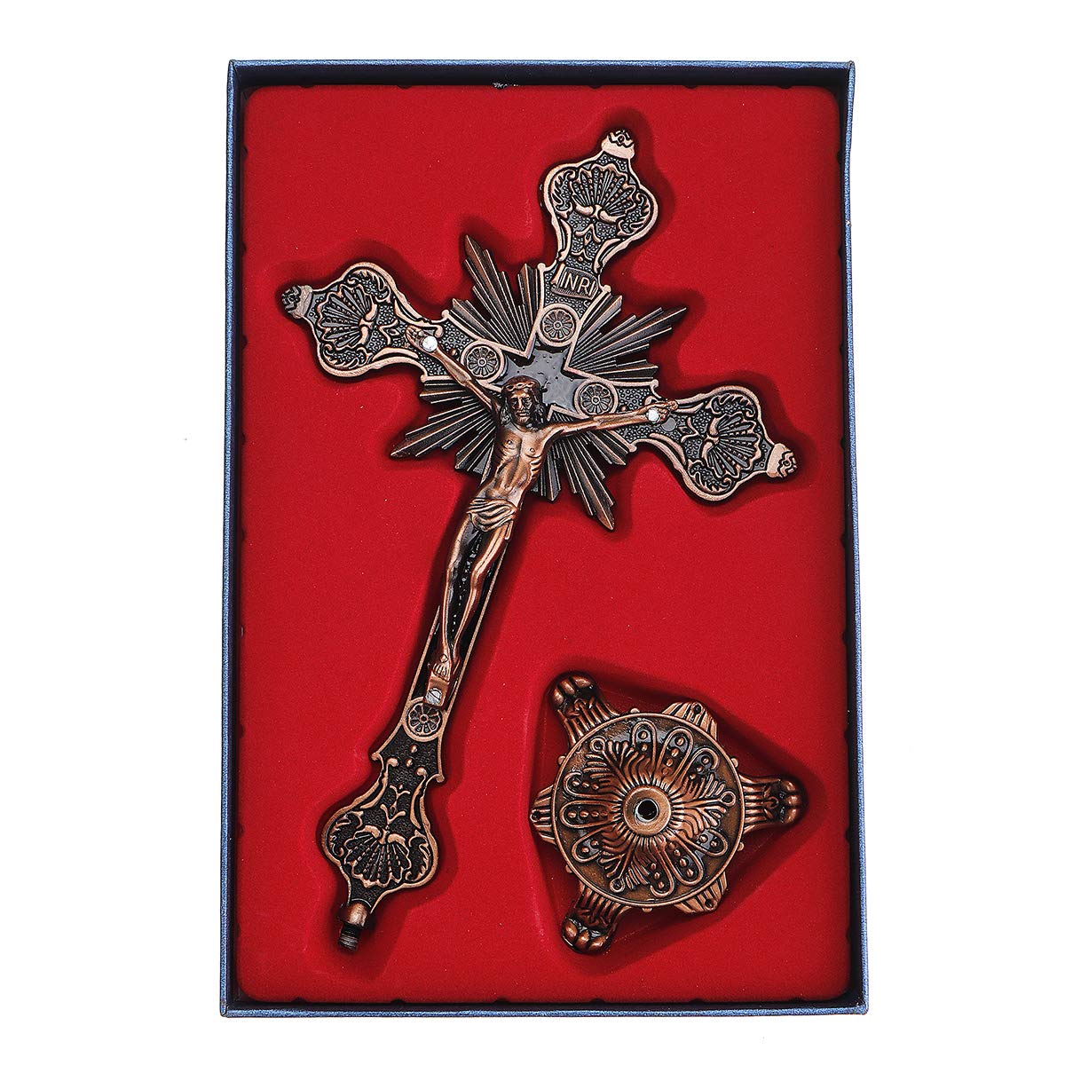 Tutoy Chrystus krzyż krzyż Jezus katolicki statuetka religijna biżuteria na biurko dekoracje