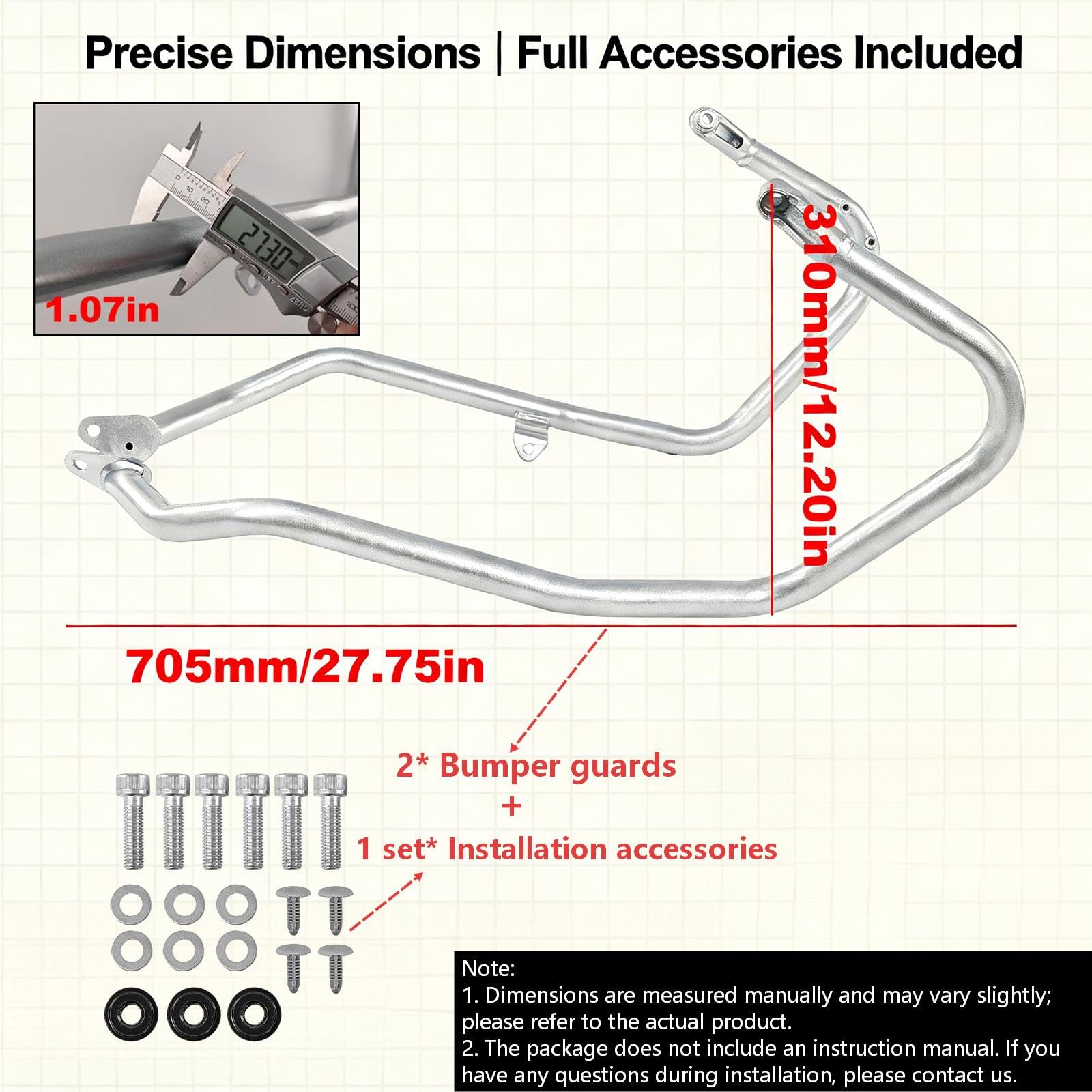 Archetto di protezione del motore per Honda X-ADV 750 2021 2022 2023 2024 2025 2026 | Highway acciaio archetto protettivo | Protezione anticaduta moto (nero opaco)